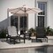Flash Furniture Monterey 3-Pc Adirondack Set w/2 Adjustable HDPE Loungers w/Cup Holders and Folding Side Table, Blk LE-HMP-2017-2-T1620H-BK-GG - alternate 6